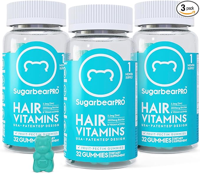 Sugarbear Pro Hair Vitamin vegan gummies