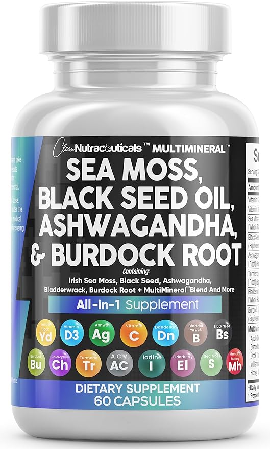 Sea Moss 3000mg Black Seed Oil Benefits