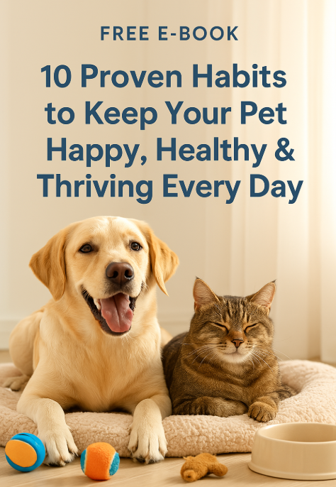 [FREE E-BOOK] 10 Proven Habits to Keep Your Pet Happy, Healthy & Thriving Every Day