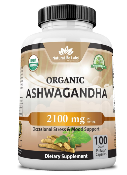 Feel Calmer & Happier Every Day with Organic Ashwagandha – 2,100 mg Natural Stress Relief