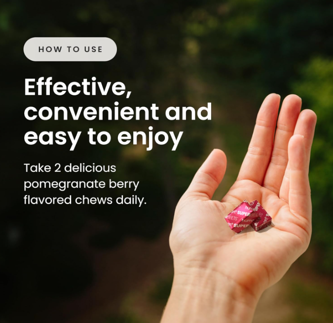 Humann SuperBeets Heart Chews, Nitric Oxide and Blood Pressure Support 3