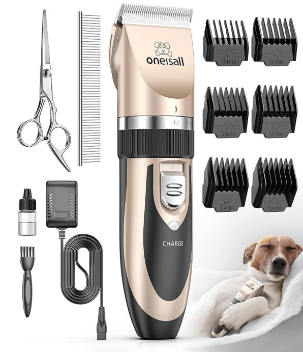 oneisall Low Noise Dog Clipper Review & Buyer’s Guide (Gold Kit)